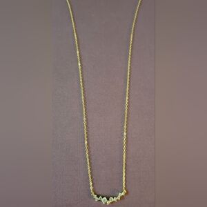 Gold plated silver & CZ necklace
